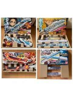鬼滅の刃】DX日輪刀 4本セット 炭治郎・杏寿郎・善逸・伊之助 - メルカリ