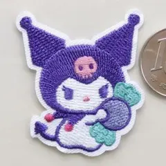 サンリオ クロミ 刺繍 アイロン ワッペン アップリケ キャラクター 4091