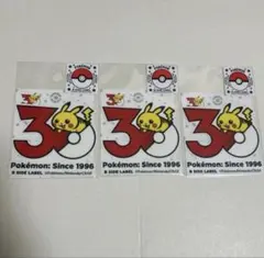 Pokémon × B-SIDE LABE ステッカー　ピカチュウ30周年