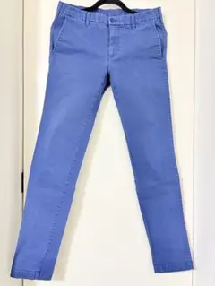 ★UNIQLO★スリムフィット★チノパン★ブルー★82cm★