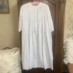 綿100%ワンピホワイト
