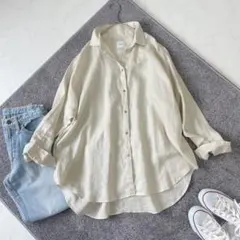 美品】24SSスピック&スパン 80リネンカシュクール オーバーサイズ