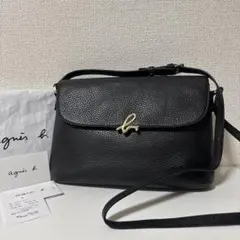 agnes b. アニエスベー ショルダーバッグ　ブラック