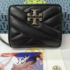 新品同様‼️ 現行　トリーバーチ　財布　折り財布　キルティング　キラ　シェブロン