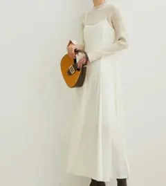 【VIS】洗えるベロアキャミワンピース