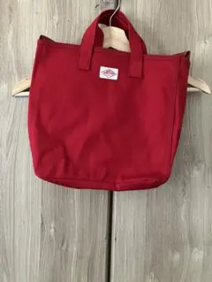 DANTON ダントン 2WAYキャンバスショルダー トートバッグ レッド