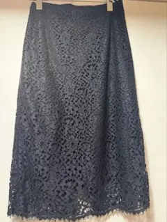 UNITED ARROWS UBCS コードレース タイトスカート　ブラック
