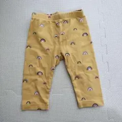 babygap虹柄ベビーレギンス　パンツ 3-6m マスタード