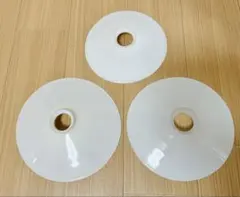 昭和レトロ 電気傘 アンティーク ガラスシェード ミルクガラス 乳白色 気泡