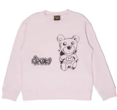 【美品】drew house シアドア テディベア スウェット ピンク Lのサムネイル