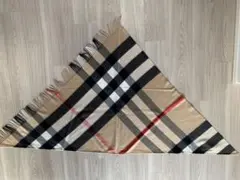 バーバリー☆大判の三角ストール♪カシミヤ100％ 新品・未使用】 BURBERRY 三角ストール カシミア 100% 希少新品