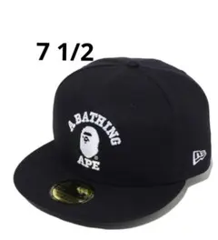 ヤ*モ様 【希少】APE × NEW ERA キャップ コラボ　ブラック　7 1 ヤ*モ様 【希少】APE × NEW ERA キャップ コラボ ブラック 7 1