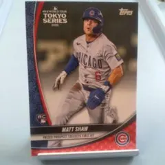 topps update MATT SHAW tokyo series RC