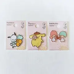 【未開封】 サンリオ ポチャッコ ポムポムプリン リトルツインスターズ ワッペン