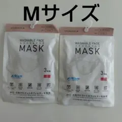 UNIQLO AIRism マスク ベージュ Mサイズ 3枚入 2個セットのサムネイル
