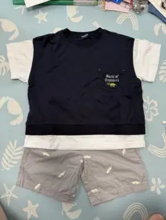 【美品】kladskap他 トップス＆ズボン2点 セット100cmのサムネイル