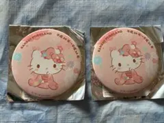 ハローキティ　缶バッチ　サンリオピューロランド限定　平成30年→平成31年