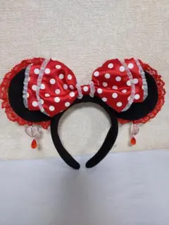 ディズニーミニーマウスカチューシャイヤリング