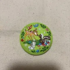 ディズニー刺繍缶バッチ　バンビ