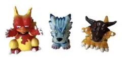 優良 即日対応 デジモンアドベンチャー ソフビフィギュア 3体セット