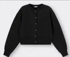 GU ブラック スウェット カーディガXL