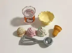 ミニチュア アイスクリームセット ハローキティ リーメント