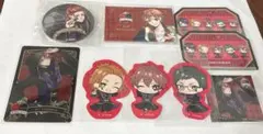 ツイステ ハーツラビュル寮 缶バッジ＆マグネット＆カード＆ステッカー