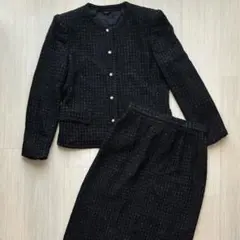 J&R フォーマル　セットアップスーツ ブラック　替えボタン付き