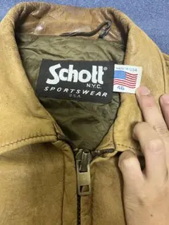 アメリカ製 Schottサイズ46 本革 ブルゾン 80s ヴィンテージ