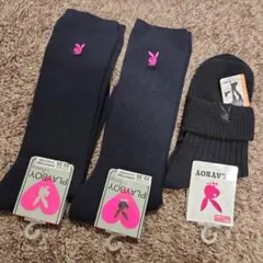 新品　PLAYBOY　プレイボーイ　靴下　ソックス　3組セット　23～25cm