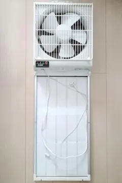 窓設置用換気扇　吸気排気切替　三菱電機　E-25WRH2　ホワイト　25cm