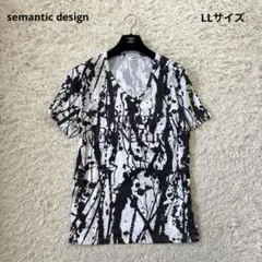 00s【semantic design】y2k paint ラメ　プリント LLのサムネイル