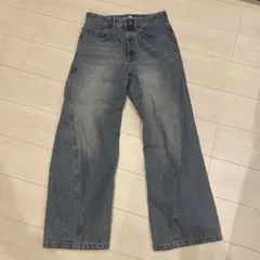 WYM VINTAGE WASHED CURVED DENIM