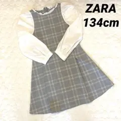 ZARAkids セレモニー　ワンピース　9y 134cパフスリーブ　入学式