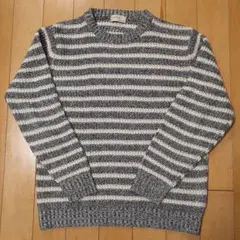 【美品】BACK NUMBER★Mサイズ・ストライプ クルーネックセーター