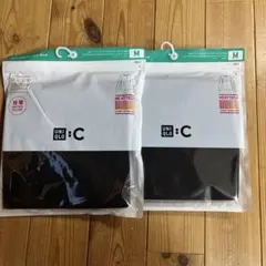 新品未使用　極暖ヒートテックカシミヤブレンドクルーネックＴ　2枚セットC 黒　Ｍ