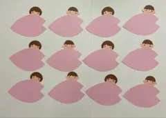 壁面飾り【桜の花びら】メッセージカード