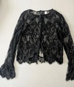 H&M DIVIDED ブラック レース 長袖 トップスのサムネイル