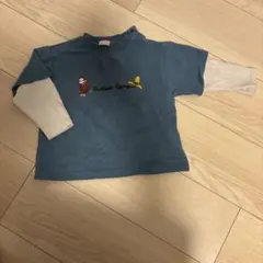 petit main おさるのジョージ 重ね着風トップス
