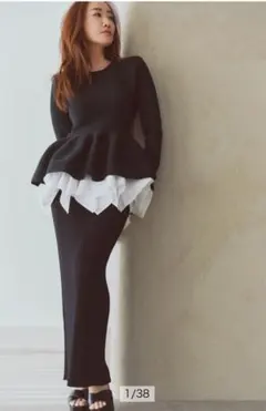 新品✨CADUNE カデュネ 3Dスカート 24SS 神崎恵着用 ブラック 38 新品✨CADUNE カデュネ 3Dスカート 24SS 神崎恵着用 ブラック 38