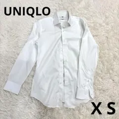 ユニクロ　スーパーノンアイロンスリムシャツ　セミワイド　ポケット無し　ホワイト