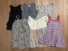 女の子 ノースリーブ 夏服 ワンピース100cm