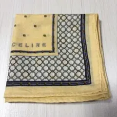 CELINE セリーヌ ハンカチ　イエロー