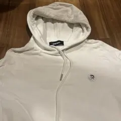DIESEL ホワイト フード付きパーカー