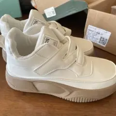 ORDINARY EVERYONE マジックテープ　厚底スニーカー