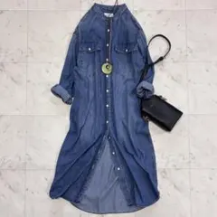 美品✨スローブイエナ　LE DENIM ロングワンピース　デニムワンピース