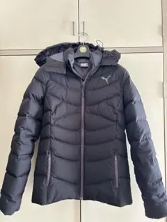 Puma フード付きダウンジャケット 黒　Lサイズ