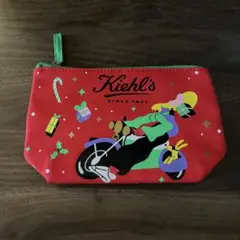 Kiehl's キールズ 限定ポーチ レッド