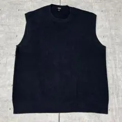 UNIQLO クルーネック コットン ニット ベスト 大きいサイズ ユニクロ