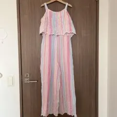 ZARA ZARAKIDS ストライプオーバーオール 164 リゾートワンピース